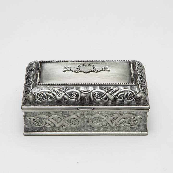 Pewter Irish Jewelry Box